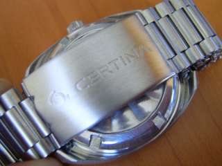 RARE & COLLECT 70S SS CERTINA DS 2 AUTOMATIC 28J TURTLE BACK   FULL 