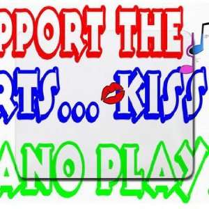    Support the Arts Kiss A Piano Player Mousepad