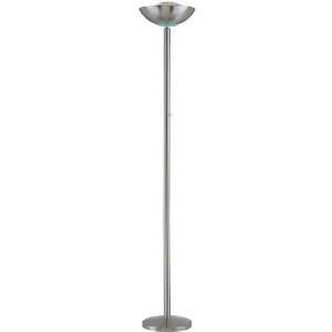  Basics Floor Lamp 73.5hx12.5d Polished Steel