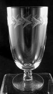 Elegant Fostoria Glass HOLLY Etched Ice Tea Tumbler s  