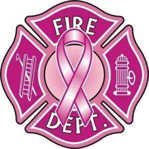   Sticker   Pink Ribbon Breast Cancer Maltese Cross Decal 4x4  