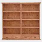   Bookcase with Drawers   Brown   77.00W x 75.00H x 16.00D   05 11