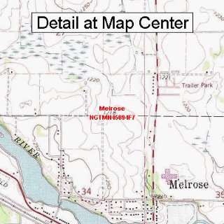  USGS Topographic Quadrangle Map   Melrose, Minnesota 
