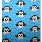 SheetWorld Crib Sheet Set   Monkey Face Blue   Made In USA