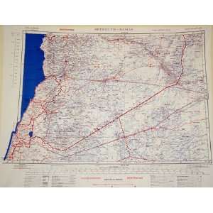   Escape & Evasion Map (WW2 Era) Lebannon, Syria & Part Saudi Arabia