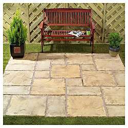 Buy Lincoln Weathered Bronze Square Random Patio Kit from our Paving 