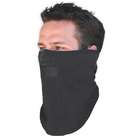 Outdoor Black Microfleece Mesh Mouth Facemask One Size Fits All Winter 