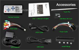 ES855US 6.2 2 Din Detachable HD Car DVD Player GPS TV IPOD PiP SWC 3D 
