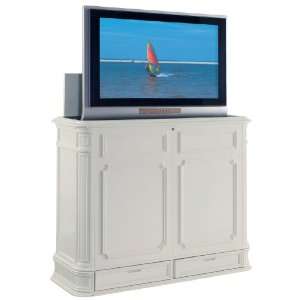  Import Advantage Crystal Pointe White TV console with lift 