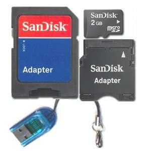   microSD, SD Adapter, miniSD adapter and Blue microSD TF Card Reader