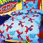 Marvel Spiderman light blue Single/Twin Bed Quilt Doona Duvet Cover 