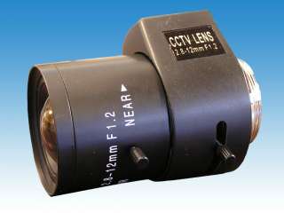CCTV Varifocal Zoom Lens 2.8 12 mm Auto Iris F1.2  