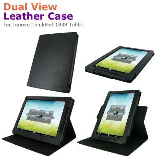   Leather Folio Case Stand Cover for Lenovo ThinkPad 1838 Tablet  