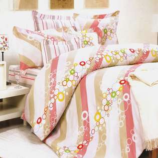 Blancho Bedding [Pink Princess] 100% Cotton 5PC Comforter Set (Queen 