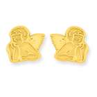 goldia 14k Gold Polished Angel Leverback Earrings