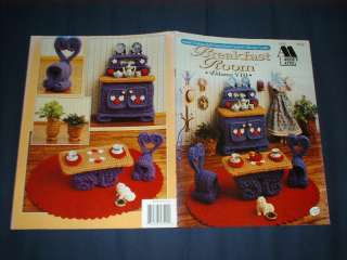 1993 crochet book ~ Fashion doll’s BREAKFAST ROOM ~ Barbie furniture