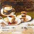 Yosemite Home Decor 24 in. x 24 in. Coffee Cafe I Hand Painted 