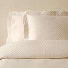 Lamont LBCV09101 Diamante Twin Matelasse Coverlet   Ivory