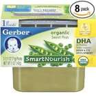 Gerber 1st Foods Organic Sweet Peas, 2 Count, 2.5 Ounce Tubs