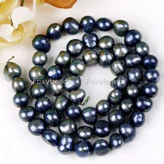 8mm *BLUE Freshwater Pearl Nugget Gem Loose Bead 15L  