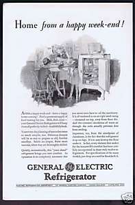 1928 General Electric Refrigerator Advertising  