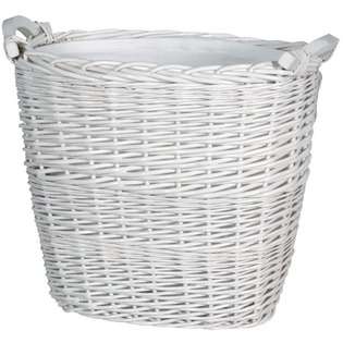 LaMont Lucia Multi Purpose Towel Basket in White 