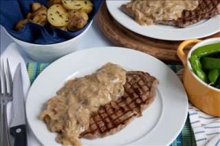 Home  Recipes  Beef fillet with cream and mushroom sauce recipe