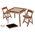Kestell Furniture 35 Oak Folding Game & Card Table Combo   Upholstery 