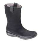   Womens Berries Mid Calf Boots   Blackberry Stretch Fabric/Leather