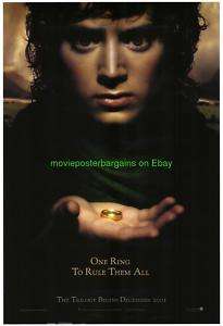 LORD OF THE RINGS MOVIE POSTER FOTR 1ST ADV. + TRI MINI  
