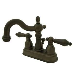Kingston Brass KS1605AL Heritage 4 Center Set Lavatory Faucet with 