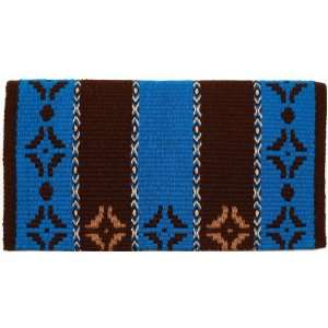  Saddle Blanket   Wool Hunters Bend   Chestnut Brown   Fawn   Show 
