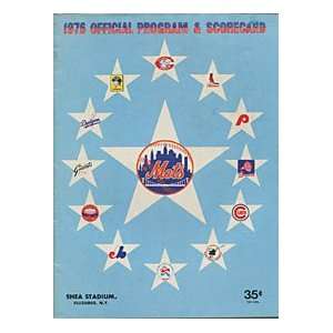  1976 New York Mets Official Program & Scorecard Sports 