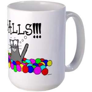  Large Balls Mug Balls Large Mug by  Everything 