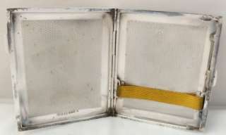   HALLMARKED STERLING SILVER CIGARETTE CASE 1931   85 grams  