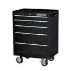 extreme tools 26 5 drawer professional roller cabinet in black