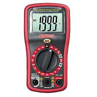 Digital Multimeter with Manual Ranging & Non Contact Voltage Detector 