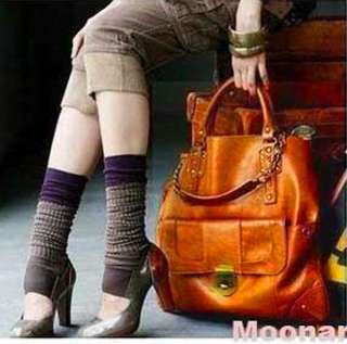 New Women Lady Korean style Hobo handbag shoulder bag PU leather Brown 