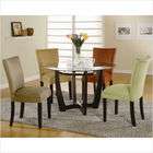 Wildon Home Morro Bay Round Dining Set in Cappuccino (6 Pieces)