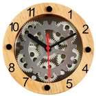 Maples Clock CLY 23W Wooden Moving Gear Clock For Wall Or Tabletop