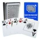 Trademark Poker Marion Pro Poker Jumbo 100% Plastic Playing Cards Blue