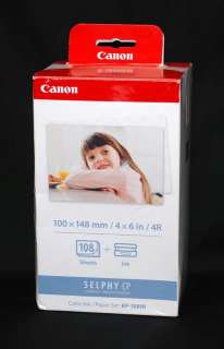 Canon KP 108IN Color Ink Cartridge and Photo Paper Set  
