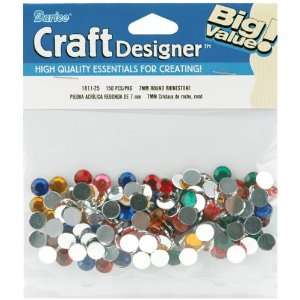  Rhinestones Round 7mm 150/Pkg Multi