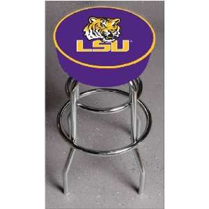  LSU Tigers 30 Double Ring Swivel Bar Stool with 4 Thick Seat 