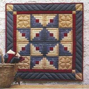 Rachels Of Greenfield Log Cabin Star Wall Hanging Quilt Kit 22X22 at 