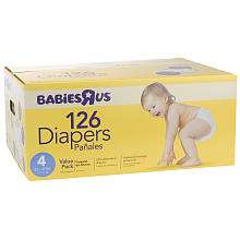Babies R Us 126 Ct Ultra Value Box Diapers   Size 4   Babies R Us 