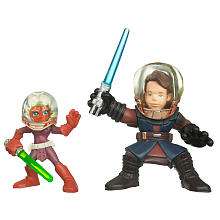 Star Wars Galactic Heroes Action Figures   Ahsoka and Anakin Skywalker 