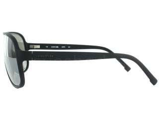 NEW Lacoste L637 S 001 Satin Black L637S Aviator Sunglasses  