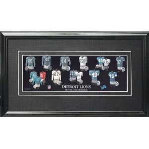  REGULAR PRICE $59.99   Framed Detroit Lions 5 x 15 Mini 