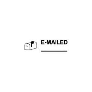  E MAILED with Mailbox Self Inking Stamp  Purple Office 